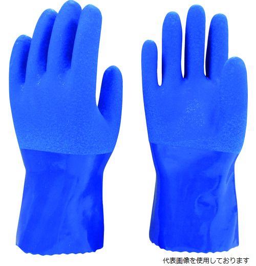 東和 968-L ビニスター まとめ買い 塩化ビニール手袋 ニュー耐油 L (10双入)