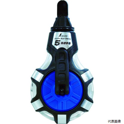 【特長】 ●ドラムを押さえずにロックができ、ハンドルを押し込むと糸が引けるハンドルロックを採用しました。 ●従来の5倍速で巻き取れるので作業がスピーディーです。 ●粉残量が一目でわかるクリアボディです。 ●邪魔にならない、折りたたみ式のハンドルです。 ●粉付バツグンの特殊合成織糸を採用しています。 ●チョーク粉が注ぎやすい大きなタンク口です。 【用途】 ●各種材料の墨つけに使用するチョークライン 【仕様】 ●色：黒/シルバー ●糸長さ(m)：20 ●全長(mm)：165 ●線径(mm)：1 ●巻取機能：5倍速手巻 ●タイプ：本体 ●手動巻 ●糸の径：1mm 【材質／仕上】 ●本体：ABS樹脂・ポリカーボネート ●カルコ：ABS樹脂 ●針：バネ鋼 ●糸：ポリエステル ●糸出口リング：真ちゅう 【注意】 ●カルコの針は鋭利で危険です。取り扱いには十分注意してください。 【入数】 ●1個 他のサイズはこちら 在庫のない商品は検索に表示されない場合がございます　