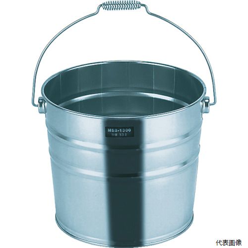【特長】 ●オールステンレス製で耐食性に優れた軽量バケツです。 ●容量(L)：18 ●直径(mm)：300 ●高さ(mm)：345 ●内径(mm)：285 ●深さ(mm)：335 ●適合フタ：T-MNM-AB ●適合機種：T-MNM-AB ●外径（mm）：300 ●本体及びベース一体形 ●食品衛生法適合・ポジティブリスト対象外 【材質／仕上】 ●ステンレス（SUS304） 【入数】 ●1個 他のサイズはこちら 在庫のない商品は検索に表示されない場合がございます　
