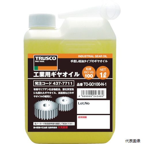 【特長】 ●ロングライフを追求した鉱物油ベースの工業用ギヤオイルです。 【用途】 ●各種減速機のギヤオイルの補充用に。 【仕様】 ●色：淡褐色 ●容量(L)：1 ●容量(ml)：1000 ●粘度グレード：ISOVG150 ●使用温度範囲(℃)：≦150 ●使用温度範囲：150℃以下 ●JIS規格品：JISK2219適合、（2種、極圧剤入りタイプ） ●容器：1Lボトル ●原液量：1L ●鉱油の種類：高度精製油 【材質／仕上】 ●主成分：潤滑基油 【セット内容／付属品】 ●注入ノズル 【注意】 ●危険物の品目：第4石油類 ●危険物の類別：第4類 ●危険等級：3 ●危険物の数量(L)：1 ●提供不可：ミルシート 【入数】 ●1本 他のサイズはこちら 在庫のない商品は検索に表示されない場合がございます