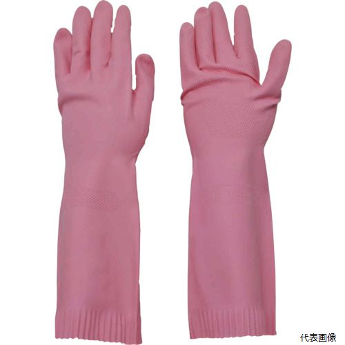 ダンロップ 6330 天然ゴム厚手 裏毛付 M ピンク