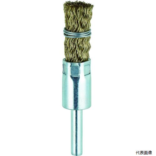 トラスコ TEB-15G TRUSCO 筒型ブラシΦ15X軸6 真鍮メッキ0.25 くくりタイプ
