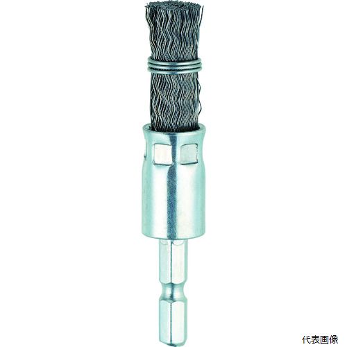 トラスコ TEB6-15S TRUSCO 六角軸筒型ブラシΦ15X6.35 鋼線0.3 くくりタイプ