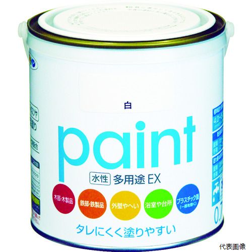 アサヒペン 459312 水性多用途EX 0.7L 白