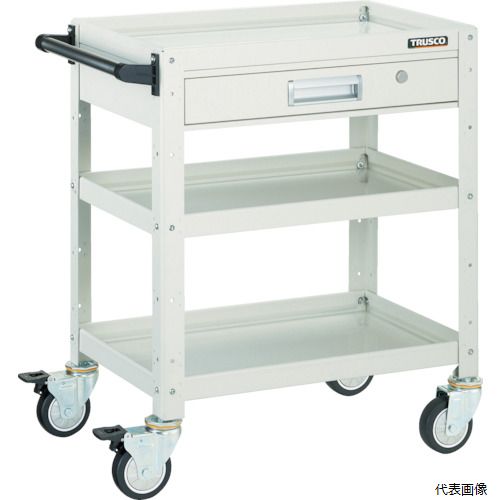 (代引き不可) トラスコ BDW-973VU-W TRUSCO ツールワゴン バーディワゴン 750×500 引出付 ウレタン車輪..