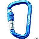 トラスコ TKNNL1111B TRUSCO ネジロック付カラビナ 線径10.5 110 ブルー