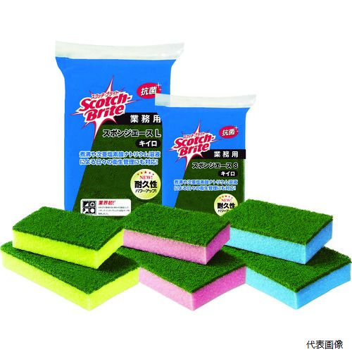 【スタンプラリー】スリーエム ACE S YEL 3M スコッチ・ブライト スポンジエースS 黄色 115X75mm