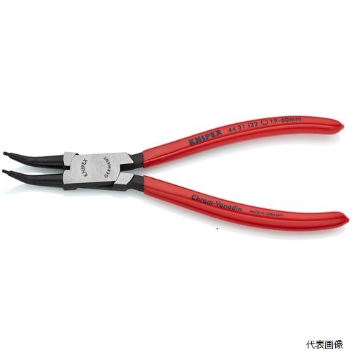 KNIPEX 4431-J22 穴用スナップリングプライヤー 45度