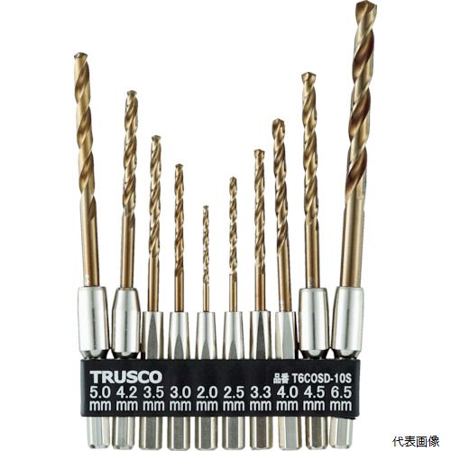 Rakuten - トラスコ T6COSD-10S TRUSCO 六角軸コバルトドリル 10本組