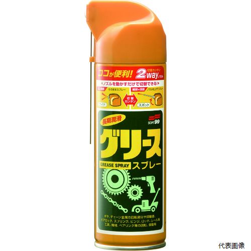 【特長】 ●耐熱・耐圧タイプのグリースで高い粘度で長期間に渡り、潤滑・防錆効果を発揮します。 ●噴射ノズルの切り替えもワンアクションで行えて便利です。 【用途】 ●自動車、オートバイ、自転車のギア、チェーン、ワイヤーの潤滑、防錆に。 ●電気系統の防湿、サビ止め、接触不良防止に。 【仕様】 ●色：茶褐色 ●容量(ml)：220 ●グリスタイプ 【材質／仕上】 ●主成分：グリース、石油系溶剤(40%) 【入数】 ●1本 他のサイズはこちら 在庫のない商品は検索に表示されない場合がございます　