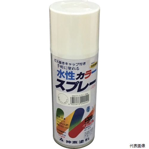 シントーファミリー 2904-0.3 シントー 水性カラースプレー スノーホワイト 300ML