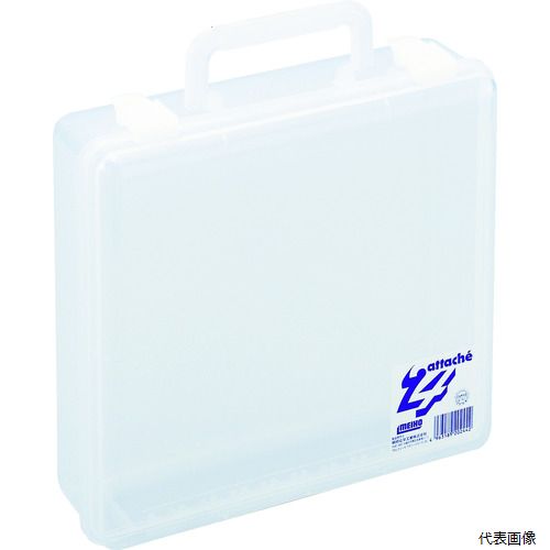【特長】 ●中身が見やすい透明タイプです。 ●簡易的な書類などを収納するのに便利です。 【用途】 ●書類やツールの収納 【仕様】 ●色：クリア ●外形寸法(mm)間口：255 ●外形寸法(mm)奥行：250 ●外形寸法(mm)高さ：77 ●有効内寸(mm)間口：240 ●有効内寸(mm)奥行：223 ●有効内寸(mm)高さ：55 ●南京錠(別売)：取付不可 ●耐熱温度：120℃ 【材質／仕上】 ●本体・ハンドル・フタ：ポリプロピレン(PP) ●止具：耐衝撃性コーポリマー(PP) 【入数】 ●1個 他のサイズはこちら 在庫のない商品は検索に表示されない場合がございます