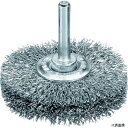 【スタンプラリー】LESSMANN 415162 軸付ホイルブラシ 鋼線 0.3 φ50