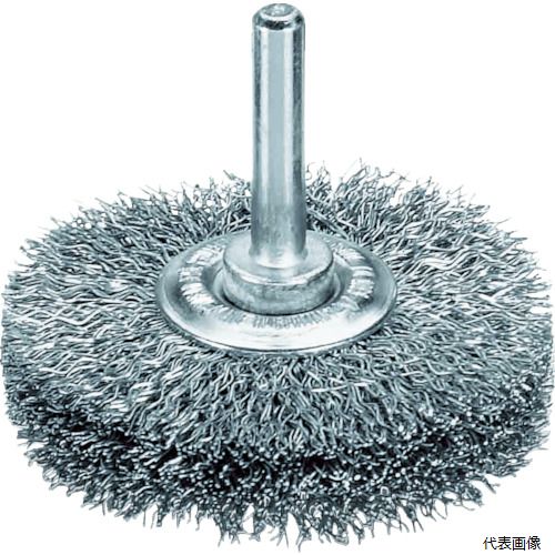 【スタンプラリー】LESSMANN 417163 軸付ホイルブラシ 鋼線 0.3 φ70