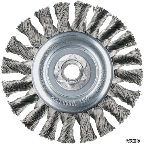 LESSMANN 471114 ホイールブラシ Φ100 高張度鋼線 0.35