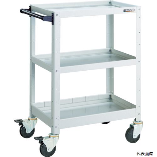 【スタンプラリー】(代引き不可) トラスコ BDW-973F1-W TRUSCO ツールワゴン バーディワゴン 750X500XH880 浅2深1段 ホワイト