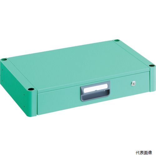 トラスコ PEW-64Z-YG TRUSCO ツールワゴン フェニックスワゴン 薄型1段引出 600X400 ヤンググリーン