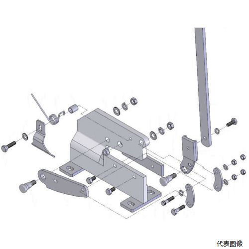 TRUSCO P2003 板金用切断機 レバーシャP-2用部品 NO.3六角ボルト