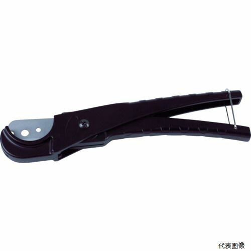 【特長】 ●刃を逆に取り付けることにより、2度使用可能です。 ●滑りにくい溝付グリップです。 【用途】 ●樹脂フレキ管・サヤ管・ポリブデン管など、軟質樹脂管の切断。（塩ビ管は切断できません） 【仕様】 ●切断能力(mm)：38 ●全長(mm)：210 【入数】 ●1丁 他のサイズはこちら 在庫のない商品は検索に表示されない場合がございます　