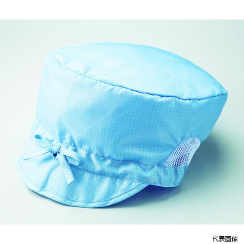 トラスコ TCGCF-B TRUSCO 制電子グリッド仕様キャップ 深型 ブルー フリーサイズ