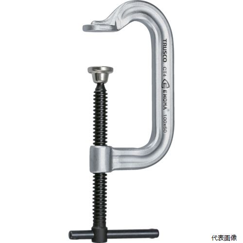 トラスコ TC-100S TRUSCO シャコ万力 口開100mmアゴ深さ60mm