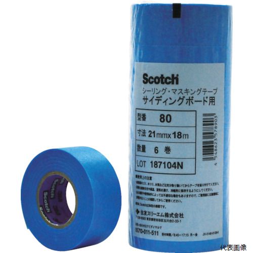 【特長】 ●柔軟性があるため凹凸面にしっかりなじみ、はがす時に切れません。 ●テープの引き出しが軽く、スムーズに貼れます。 ●湿潤面への接着も良好です。 ●のり残りしない上、塗装面をはがしてしまうこともありません。 【用途】 ●一般サイディングボード用。 【仕様】 ●色：青 ●幅(mm)：24 ●長さ(m)：18 ●厚さ(mm)：0.09 ●粘着力：1.5N/10mm ●引張強度：34N/10mm ●手で切断可能 【材質／仕上】 ●基材：平面紙 ●粘着剤：アクリル系 【注意】 ●この商品は、一般消費者様向けの製品ではないため、表示や取扱説明書などが一般消費者様向けに表記・同梱されておりません。 【入数】 ●1PK/5巻 他のサイズはこちら 在庫のない商品は検索に表示されない場合がございます　