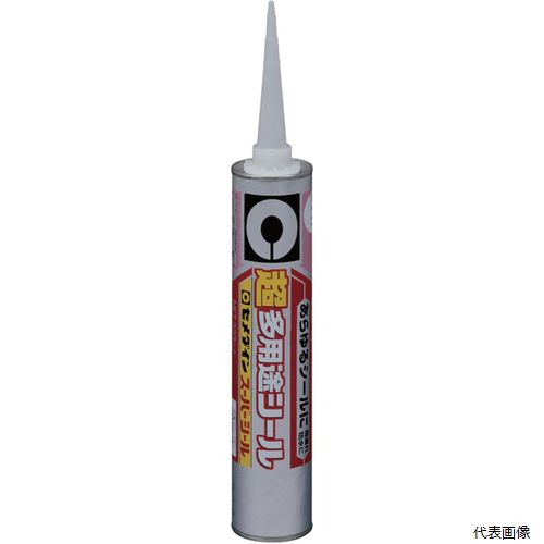 【特長】 ●接着剤としても使える程の接着性があります。 ●防カビ、抗菌タイプです。 ●塗装が可能です(塗料によります)。 ●硬化後の物性が硬く摩擦に強いシーリング材です。 ●高耐久・高耐候性タイプです。 ●日本接着剤工業会JAIAF☆☆☆☆規格品です。 【用途】 ●内外装の各種目地などに（多用途タイプ）。 【仕様】 ●色：ホワイト ●容量(ml)：333 ●JIS規格：× ●防カビタイプ：〇 ●容量(L)：0.333 ●使用温度範囲：-30〜90℃ ●指触乾燥時間：45分(23℃） ●目地巾5mm×深さ5mmの場合の施工m数：約12m/カート ●カートリッジタイプ(カートリッジガンで使用) ●2025年9月以降製造分より、GHSラベル表示改訂 【材質／仕上】 ●主成分：変成シリコーン樹脂 【入数】 ●1本 他のサイズはこちら 在庫のない商品は検索に表示されない場合がございます　