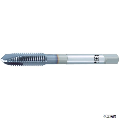 【特長】 ●安定した切りくず排出性を持ち、さらに幅広い被削材や機械に対応できる画期的な商品です。 【用途】 ●通り穴加工用。 ●被削材：低・中・高炭素鋼、合金鋼、調質鋼(25〜45HRC)、ステンレス鋼、工具鋼、鋳鋼、ダクタイル鋳鉄、銅、黄銅、黄銅鋳物、青銅、アルミ圧延材、アルミ合金鋳物、マグネシウム合金鋳物、亜鉛合金鋳物、チタン合金。 【仕様】 ●精度：OH3 ●精度表記：STD ●呼び寸法：M8 ●ピッチ(mm)：1 ●ねじ長さ(mm)：22 ●全長(mm)：70 ●シャンク径(mm)：6.2 ●シャンク四角部(mm)：5 ●下穴径(mm)：7 ●食い付山数：5山 ●加工ねじ：メートルねじ ●表面処理：Vコーティング 【材質／仕上】 ●粉末ハイス(CPM) 【入数】 ●1本 他のサイズはこちら 在庫のない商品は検索に表示されない場合がございます