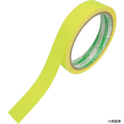 日東エルマテリアル LK-20LY 日東エルマテ 蛍光テープ 20mm×5m レモンイエロー