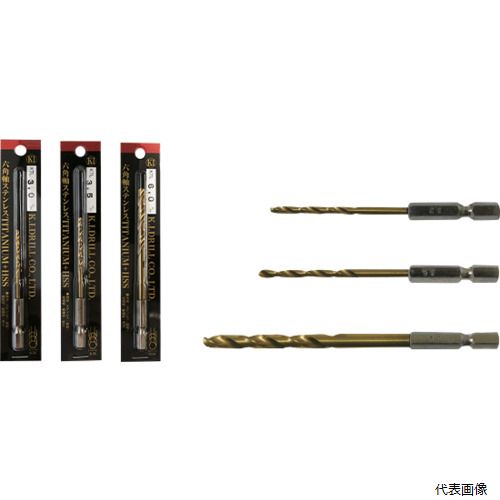 乐天商城 - ケイ・アイ・ドリル KTL-9.5 KIドリル 六角軸チタンコーティングドリル9.5