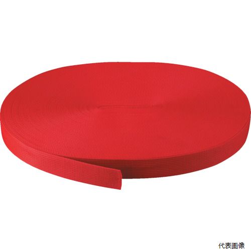 【特長】 ●6色のカラーバリエーションで作業を効率化できます。 ●任意の長さでカットできるフリーサイズタイプです。 ●専用金具と組み合わせて簡易結束ベルトとして使用できます。 【用途】 ●物品の簡易的な結束。 ●引越し荷物の結束。 ●色：赤 ●幅(mm)：30 ●長さ(m)：20 ●厚さ(mm)：1.7 ●最大使用荷重(kg)：90 ●30mm幅 【材質／仕上】 ●ポリプロピレン（PP） 【注意】 ●ベルトの端をピンで留めてありますので、ご使用になる前にはケガの無いよう取り扱いには充分にご注意ください。 ●車両積載用の荷物には使用しないでください。 ●専用金具別売。 【入数】 ●1本 他のサイズはこちら 在庫のない商品は検索に表示されない場合がございます　
