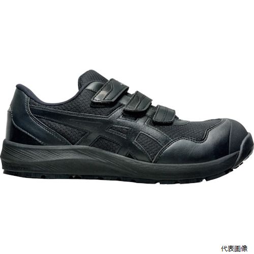 【スタンプラリー】 アシックス 1273A079.001-27.5 ASICS ウィンジョブCP215 ブラック×ブラック 27.5CM