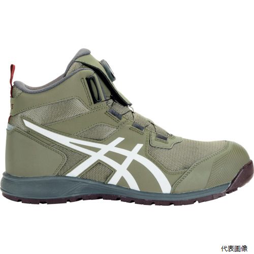 乐天商城 - 【スタンプラリー】 アシックス 1271A056.300-25.0 ASICS ウィンジョブ CP214 TS BOA ライケングリーン×ホワイト 25.0cm