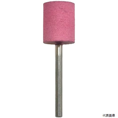 【特長】 ●ソフトに削り、スムースに仕上げる弾性軸付ゴム砥石。 【仕様】 ●粒度(#)：80 ●外径(mm)：13 ●幅(mm)：16 ●軸径(mm)：3 ●軸長(mm)：30 ●最高使用回転数(rpm)：20000 ●形状：円筒型 ●色：赤 ●パック入数（本）：10 【入数】 ●1Pk/10本 他のサイズはこちら 在庫のない商品は検索に表示されない場合がございます