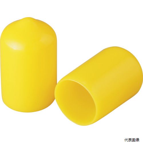 岩田製作所 HLYE100-B IWATA 保護キャップ 丸 (100個入) 黄