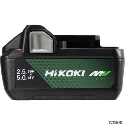 【特長】 ●従来品(BSL36A18)にエラストマを追加したことで、落下時の衝撃に強くなりました。 ●排水性を強化したことで耐水性アップしています。 ●従来の充電器でも充電可能です。 ●電池残量表示付きで、不意の電池切れを防げます。 ●36V製品、18V製品がこの電池一つで両方使用可能です。 ●(一部商品を除く。) 【用途】 ●36V／18V製品のバッテリーに。 ●ハイコーキ(HiKOKI)コードレス電動工具用電源に。 【仕様】 ●種類：電池パック ●電圧(V)：36/18 ●容量(Ah)：2.5/5.0 ●全長(mm)：118 ●全幅(mm)：80 ●全高(mm)：71 ●電池電圧(V)：36 ●電池容量(Ah)：2.5 ●電池電圧2(V)：18 ●電池容量2(Ah)：5 ●適用充電器：UC18YDL2、UC18YDL、UC18YTSL、UC18YSL3、UC18YFSL、UC18YML2、UC18YKSL、UC36YSL ●装着方式：スライド式 ●リチウムイオン電池 ●適用機種：マルチボルト対応36V製品シリーズと18V製品シリーズ※※ご使用いただけない製品：C18DBL、C18DYBL、CD18DBL、R18DSAL、UL18DSL、UR18DSDL、UR18DSML 【材質／仕上】 ●エラストマ 【注意】 ●非対応工具一覧：チップソーカッター：CD18DBL、丸のこ：C18DBL、丸のこ：C18DBAL(HiKOKIブランドの本体では使用可能)、冷温庫：UL18DSL ●電池パック・充電器は別売です。 【入数】 ●1個 他のサイズはこちら 在庫のない商品は検索に表示されない場合がございます　