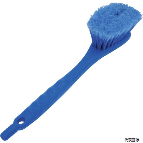 【特長】 ●キズをつけにくくコシが強いPP先割れ植毛の洗車ブラシです。 ●PP先割繊維使用、ボディの下回り、ホイルの洗浄用に最適です。 ●ホースにつなげられる通水タイプ。 【仕様】 ●タイプ：ブラシ ●厚さ(mm)：90 ●長さ(mm)：400 ●幅(mm)：85 ●毛材質：PP先割 【材質／仕上】 ●柄：ポリエチレン ●毛：PP先割 【入数】 ●1個 他のサイズはこちら 在庫のない商品は検索に表示されない場合がございます