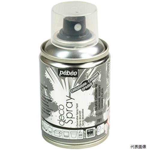 ペベオ・ジャポン 093781 Pebeo デコスプレー 100mlクロム色 クロムシルバー