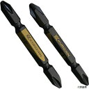 フジ矢 5202-65-BG 両頭ビット(黒金・2本組)+2×65mm