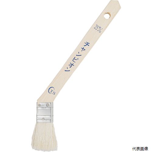 【特長】 ●羊毛の細いものを使用し、しなやかなコシで含みが良好です。 ●低〜中粘度塗料向けで、仕上げや、繊細な作業に適しています。 【用途】 ●一般・多用途。 【仕様】 ●刷毛幅(mm)：25 ●毛丈(mm)：35 ●玉厚(mm)：10 ●全長(mm)：220 ●細羊毛 ●柄：木 【材質／仕上】 ●毛材：細羊毛 【入数】 ●1本 他のサイズはこちら 在庫のない商品は検索に表示されない場合がございます