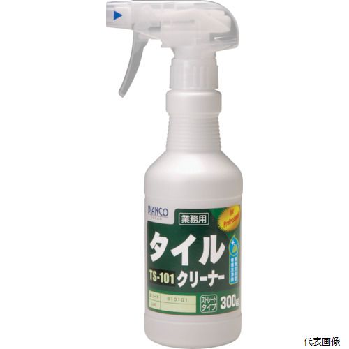 【特長】 ●塩酸を含んでいないので施工による二次トラブルを大きく軽減することができます。 ●有毒ガスの発生がなく集合住宅でも安心です。 ●環境負荷が少なく、作業の安全性・効率性が高まります。 ●釉薬付きタイルでは表面の釉薬を侵さず洗浄できるのでツヤが残ります。 ●シーリング材のブリート汚れも簡単に除去できます。 ●推奨パッド：住友3Mスコッチブライトハンドパッド（茶）※キズが入らないか目立たないところで必ずテストしてください。 【用途】 ●外壁や床等のタイルのリフレッシュ。 ●※特殊タイル（パールタイル・ラスタータイル）やプリント接着しているタイルには使用できません。 ●容量(L)：0.3 ●希釈倍率：1〜6倍（水希釈） ●容量(ml)：300 ●液性：酸性 ●荷姿：300gスプレー、1kg・2kg・4kgポリ容器、20kgキュービテナー ●標準使用量：30〜60g/［［M2］］ 【材質／仕上】 ●除錆剤（乳酸）・除錆促進剤（クエン酸）・スルファミン酸（5％）・水 【注意】 ●使用前に必ず目立たない箇所でテストし、汚れ落ちや部材への影響を確認してください。 ●タイル面に成分が残存した状態で塗装をした場合は、付着不良の原因となるため、洗浄後の塗装は推奨いたしません。 ●「まぜるな危険表示あり」酸性タイプですので塩素系の商品と一緒に使う(まぜる)と有害な塩素ガスが出て危険です。 【入数】 ●1個 他のサイズはこちら 在庫のない商品は検索に表示されない場合がございます