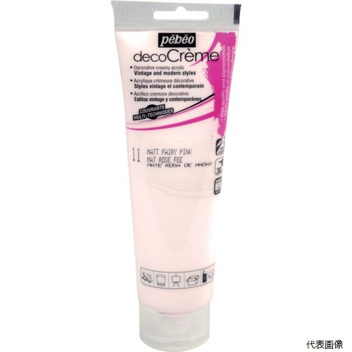 【スタンプラリー】ペベオ・ジャポン 089011 Pebeo デコクリーム 120mlマット フェアリーピンク