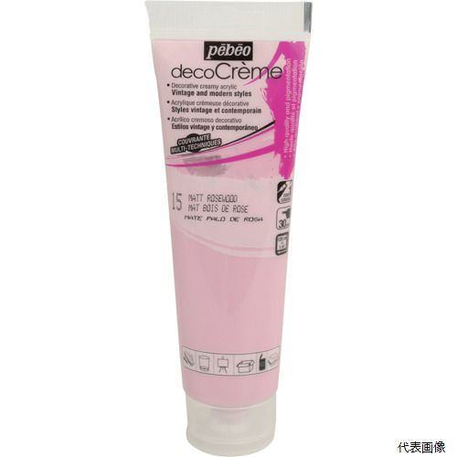 【スタンプラリー】ペベオ・ジャポン 089015 Pebeo デコクリーム 120mlマット ローズウッド