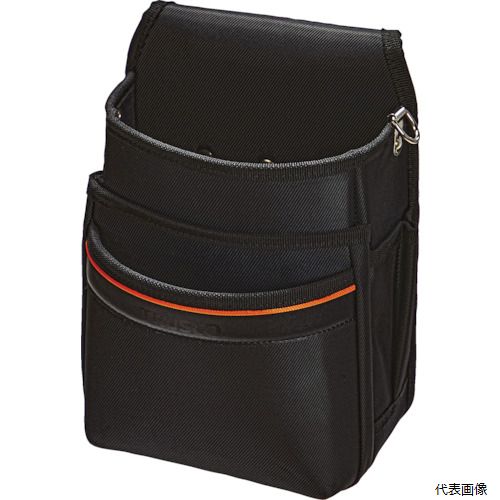 【スタンプラリー】トラスコ TC21-A TRUSCO 腰袋3段 ブラック(4)