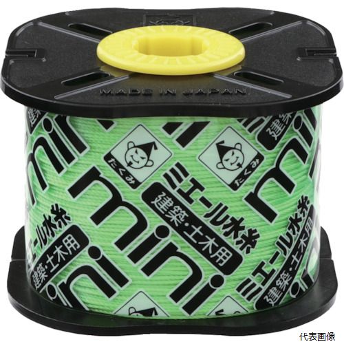 【特長】 ●コンパクトで使いきりやすい巻量です。 ●糸の残量が見えるスリット付 【用途】 ●土木、建築、一般測量用 ●色：蛍光グリーン ●糸長さ(m)：250 ●線径(mm)：0.5 ●軸付リール巻 【材質／仕上】 ●糸：ナイロン 【注意】 ●幼児の手の届かないところで使用、保管してください。 【入数】 ●1個 他のサイズはこちら 在庫のない商品は検索に表示されない場合がございます