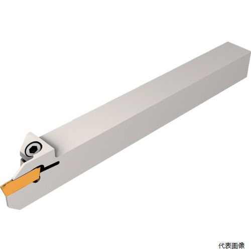 【特長】 ●歩留まり向上に最適な、ブレーカ付で最もスリムな突切/溝入工具です。 ●専用レンチによる取付けのため、ホルダーあご部の寿命が長期間保てます。 【用途】 ●突切・溝入加工用。 【仕様】 ●シャンク高さH(mm)：12 ●シャンク幅B(mm)：12 ●ヘッド長さLH(mm)：20 ●勝手：右 【入数】 ●1本 他のサイズはこちら 在庫のない商品は検索に表示されない場合がございます