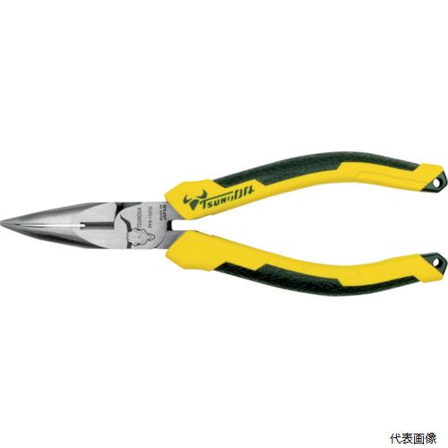 ツノダ PFR-150TG TTC パワー先曲りラジオペンチ