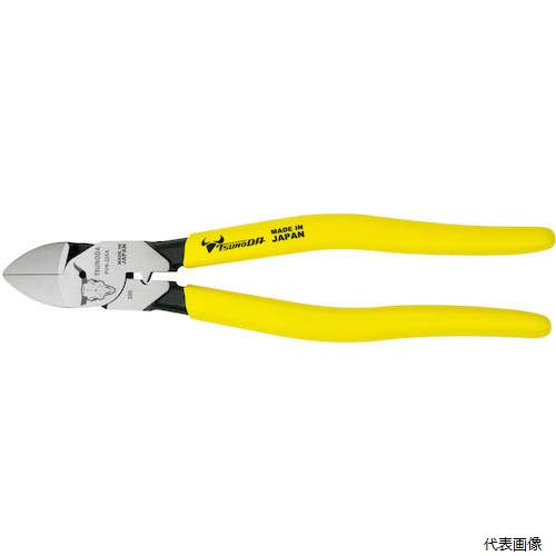 【特長】 ●長い薄刃と偏心でVVF2.6×3芯線も軽く切れます。 ●ケーブルを軽く切れる薄刃でキレイな切断面です。 【用途】 ●電気工事で使用するケーブルや線材の切断、端子の簡易圧着に。 【仕様】 ●全長(mm)：220 ●刃表面形状：ラウンド刃 ●切断能力(mm)軟鉄線：φ3.2 ●切断能力(mm)VA線・VVF線：2.6×3芯 ●切断能力(mm)軟銅線：φ5.0 ●切断能力(mm)VVF線：2.6×3芯 ●薄刃 ●ラウンド刃 ●簡易圧着付き 【材質／仕上】 ●本体：特殊合金鋼 ●グリップ：塩化ビニール 【注意】 ●非絶縁工具です。電源を切ってお使い下さい。 ●使用用途以外には使用しないで下さい。 ●その他商品台紙注意事項参照してください。 【入数】 ●1丁 他のサイズはこちら 在庫のない商品は検索に表示されない場合がございます