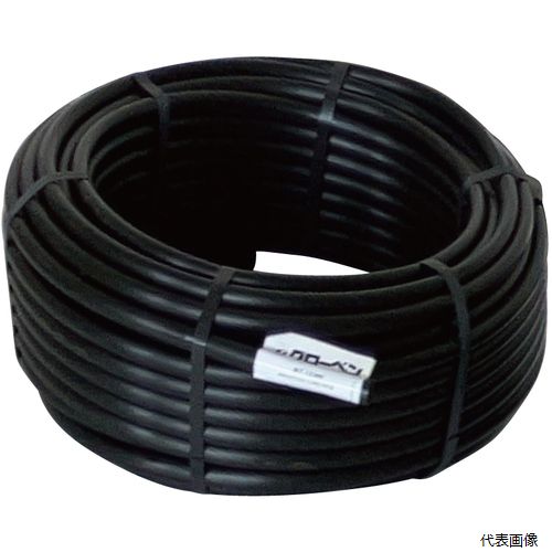 【特長】 ●継手部材等16mmドリップチューブと共用できます。 ●配管用、穴なしのポリチューブです。 【仕様】 ●最大使用可能水圧(MPa)：0.4 ●最適使用圧力(kPa)：300 ●高さ(mm)：16 ●タイプ：配管用 ●チューブ長さ(m)：50 ●適合ホース内径×外径(mm)：14×16 ●配管用穴無し ●電源：9Vアルカリ乾電池×1本（付属） 【注意】 ●水圧150〜400KPAの範囲内でお使いください。 ●継手は専用継手をご使用ください。 【入数】 ●1巻 他のサイズはこちら 在庫のない商品は検索に表示されない場合がございます