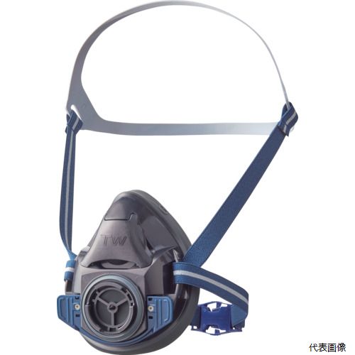【スタンプラリー】 重松製作所 TW01C-BK-L シゲマツ 防じん・防毒マスク TW01C ブラック(L)(32703)